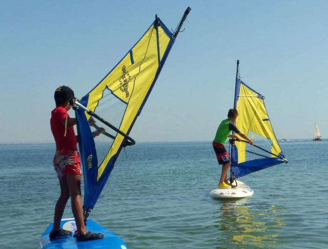 En dos tablas de windsurf